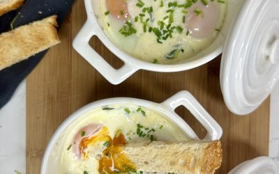 HUEVOS COCOTTE CON ESPINACA