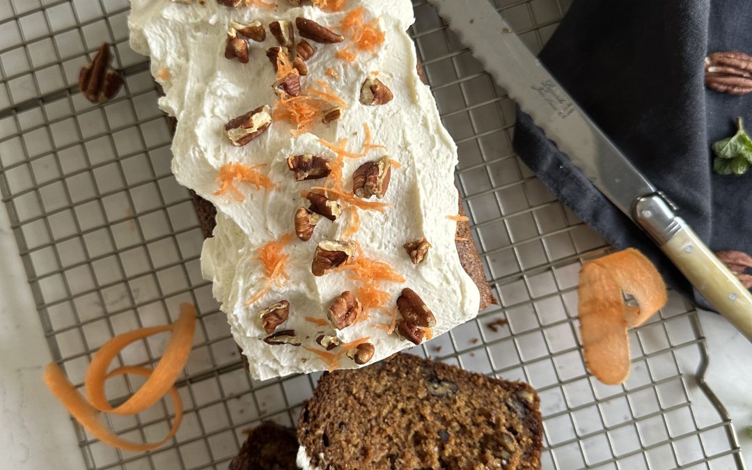 QUEQUE DE ZANAHORIA CON FROSTING DE MASCARPONE